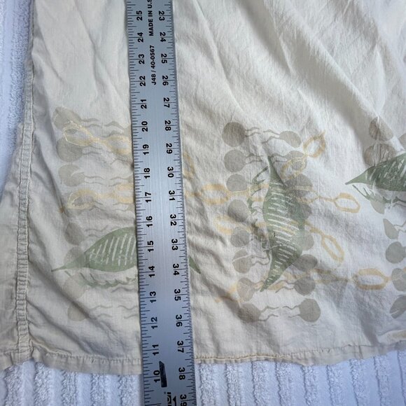 Vintage Blue Fish Women's Size 1 Cream Elastic Waist Maxi Skirt 100% Cotton - Picture 8 of 9